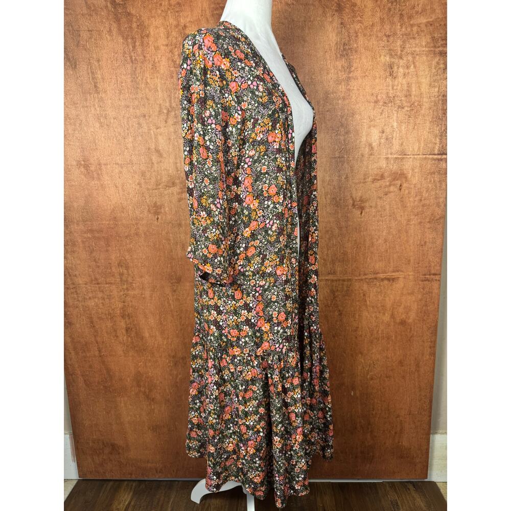 Jessica Simpson SMALL Garden Escape LEILANI floral open front cardigan duster - Picture 4 of 14